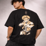 Men’s Premium Brown Polo Prestige Printed Oversized T-Shirt - Image 2
