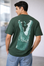 CrocTane Graphic Green T-Shirt - Image 2
