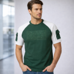 Forest Green Contrast Utility Raglan T-Shirt