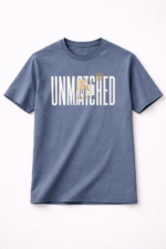 Men's Blue Cotton Premium T-shirt round neck - Image 3