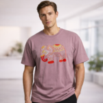 Men's Lavender Cotton Premium T-shirt round neck