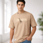 Sky Trotter Graphic Beige T-Shirt