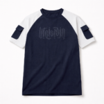 Navy Contrast Utility Raglan T-Shirt - Image 3