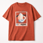 Men's Rust Cotton Escape Printed T-shirt - Image 3