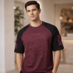Men's 100% Cotton Raglan Cargo T-Shirt