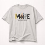 Men's Light Grey Cotton MORE Printed T-shirt - Image 3