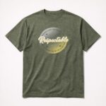 Men's Olive 100% Cotton Printed T-Shirt - Image 3