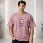 Men's Onion Pink Cotton Slam Dunk Printed T-shirt