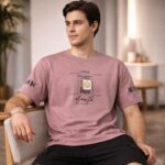 Men's Onion Pink Cotton Slam Dunk Printed T-shirt - Image 4