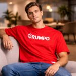 Men's Red Cotton T-shirt - Image 5